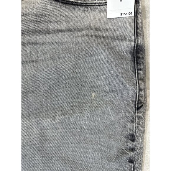 Good American Denim Jeans Gray High Rise Straight Women’s Plus Size 24 - Picture 9 of 16